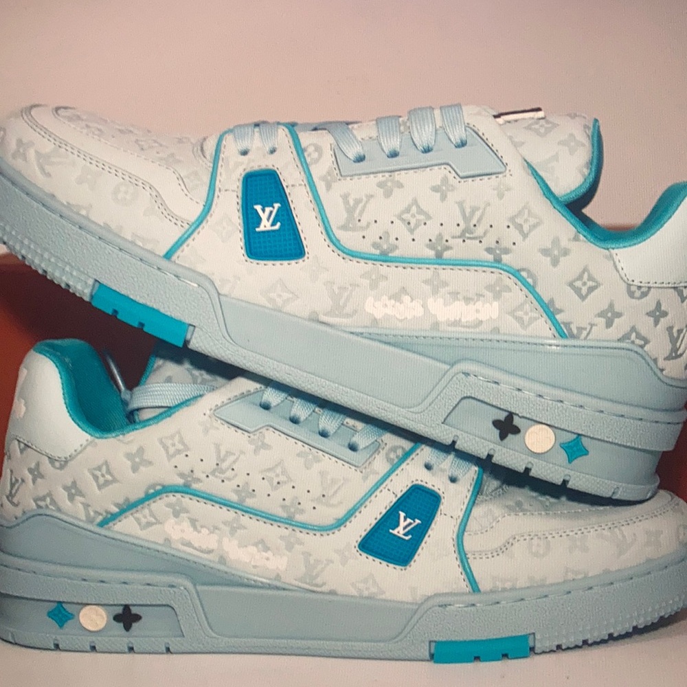Louis Vuitton Blue Sneakers - Time Out